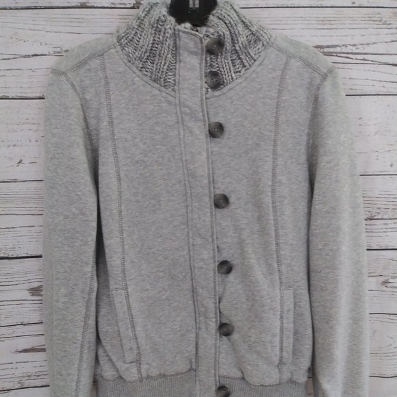 Aeropostale women's L gray jacket zip up - Picture 1 of 4